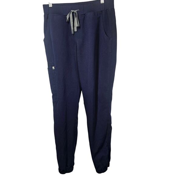 FIGS Navy Jogger Scrub Pants with Front and Cargo Pockets Women's S - Picture 1 of 9